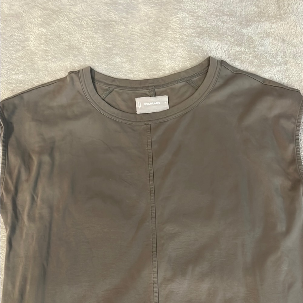 Everlane Army Green Sleeveless dress